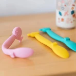 Suavinex balena - cucchiaio in silicone - rosa