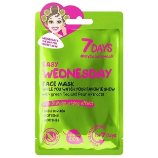7days Easy Wednesday – Feuchtigkeitsspendende und straffende Gesichtsmaske, 28 g