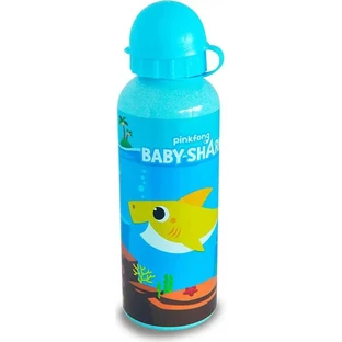 4m Sticlă de apă din aluminiu cu motive „Baby Shark” – culori asortate