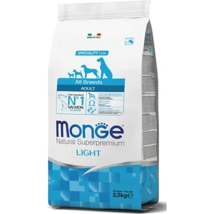 Monge All breeds adult light - cibo secco per cani  salmone e riso 12 kg