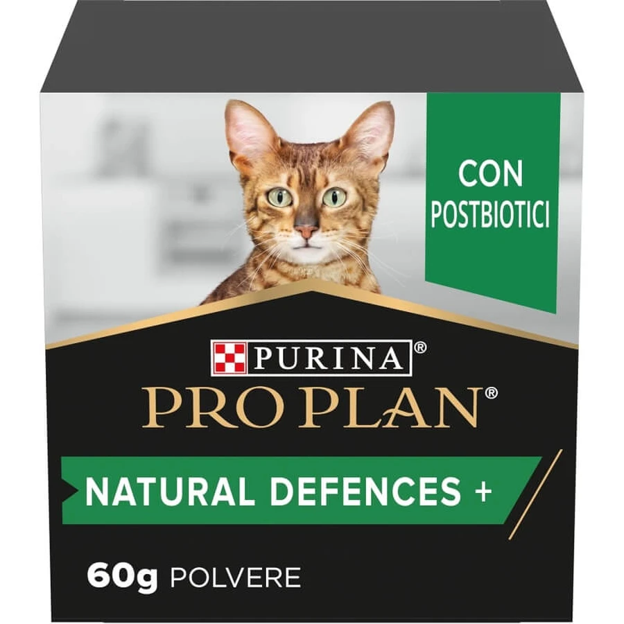 Purina Pro Plan Supplements Natural Defences cu postbiotice pentru pisici adulte, 60 g