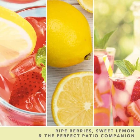 Yankee Candle Iced Berry Lemonade – lumânare în pahar cu 5 fitile, din colecția Signature, 340 g