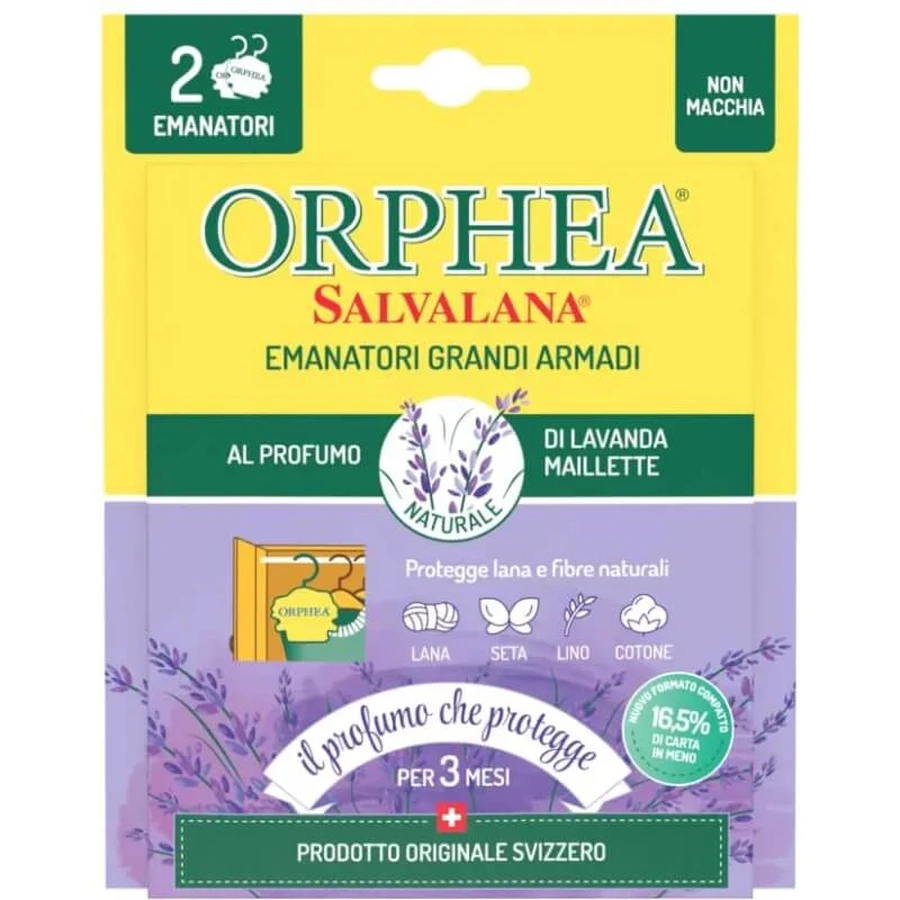 Set de difusor perfumado «Lavender Maillette» de Orphea Salvalana (2 piezas) para armarios grandes