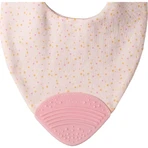 Babero Gummy de Chicco - Babero rosa con lunares y mordedor