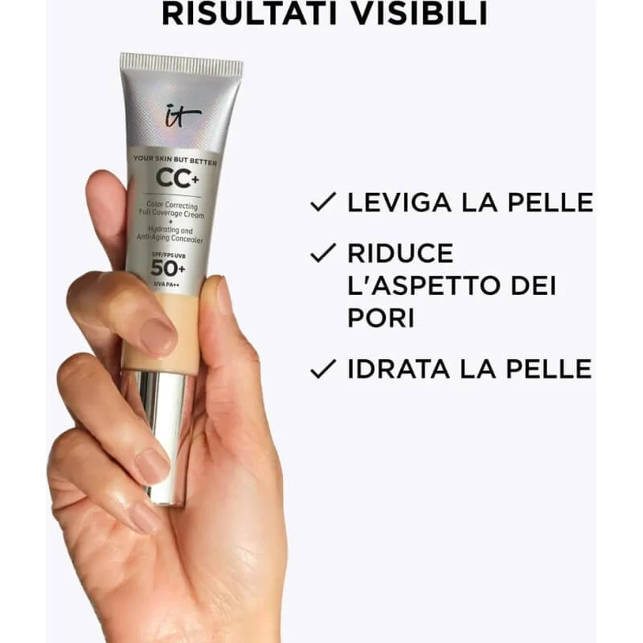 It cosmetics Cc+ full coverage cream spf 50+ - fond de ten fluid - nuanță neutră-bronzată