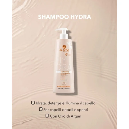 Alama Hydra - Moisturizing Shampoo for Dry Hair, 500 ml