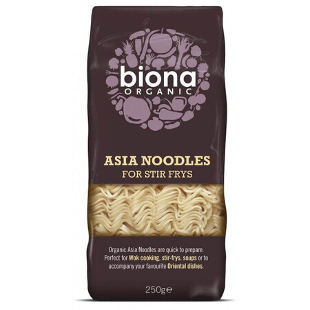 Fideos Asia bio para salteados, 250 g, Biona