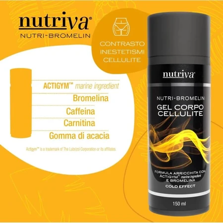 Nutriva nutri-bromelin gel pentru corp împotriva celulitei 150 ml
