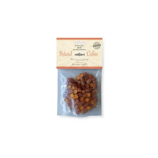 Cubes naturels BARF au saumon du Dr Clauder - Friandises pour chiens et chats, 100 g