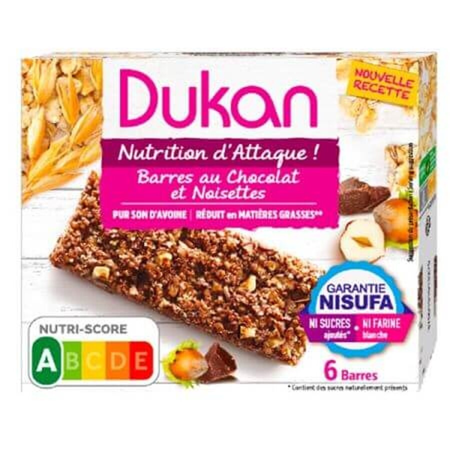 Haverrepen met chocolade en hazelnoottaartjes, 150 g, Dukan