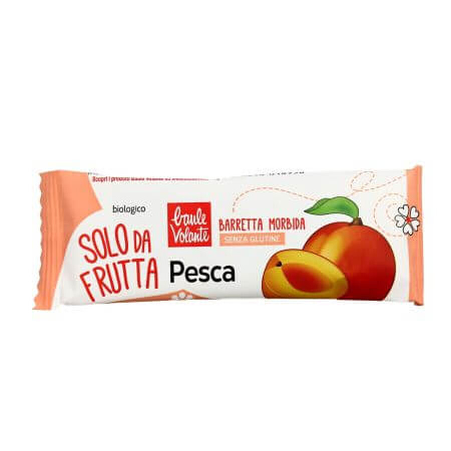 Barretta morbida bio alla pesca Solo da Frutta, 30 g, Baule Volante