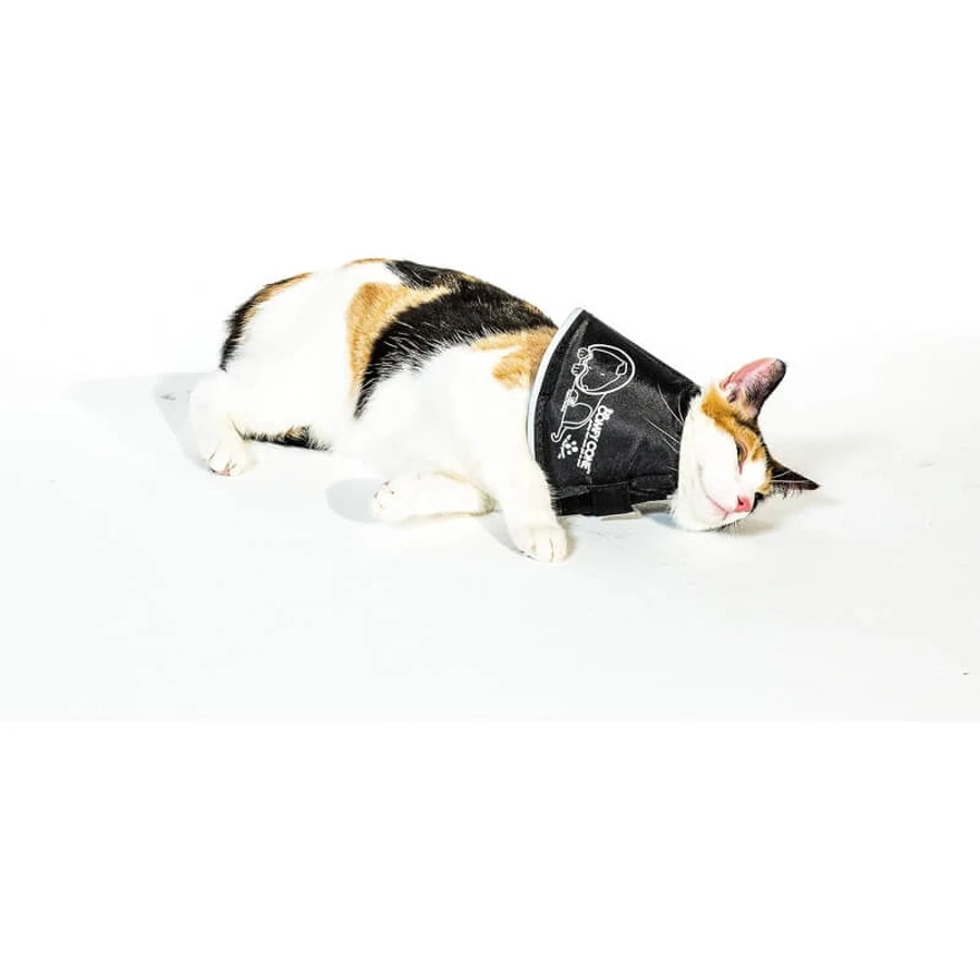 Candioli Comfy cone - collare elisabettiano innovativo morbido riflettente per cane e gatto taglia small 14 cm