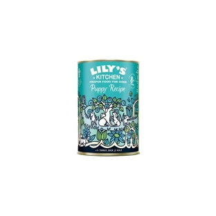 Lily’s Kitchen – Rețetă pentru cățeluși cu curcan, rață și varză – hrană completă pentru cățeluși, 400 g