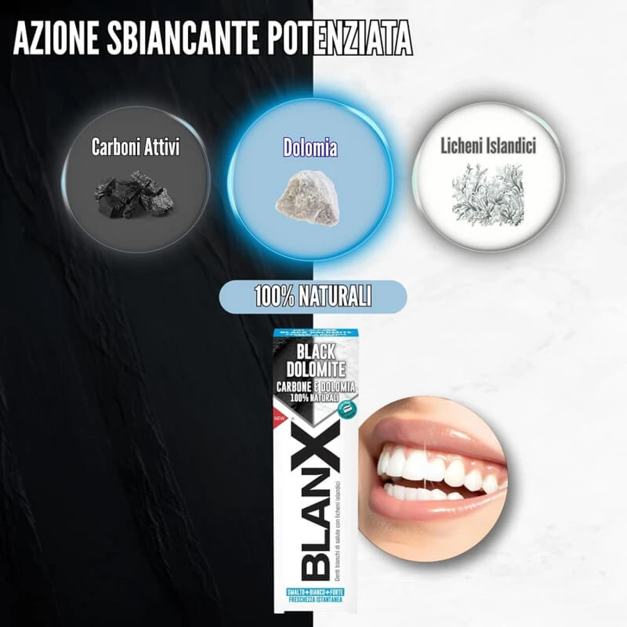 Blanx Black dolomite - dentifricio per igiene orale 75 ml
