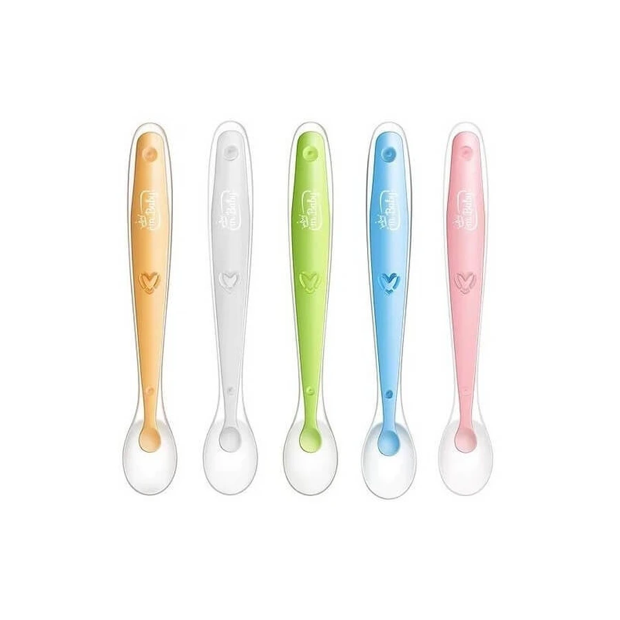 I'm baby Cucchiaino in silicone per svezzamento - colori assortiti