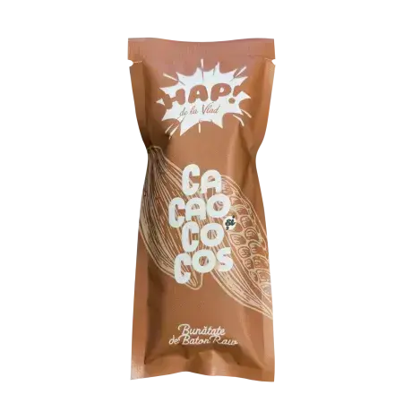 Barrita crudivegana de cacao y coco, 45 g, Tata Vlad