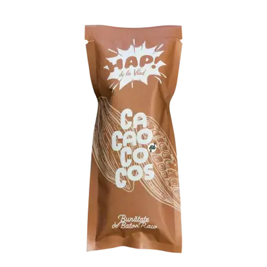 Rauwe veganistische cacao- en kokosreep, 45 g, Tata Vlad