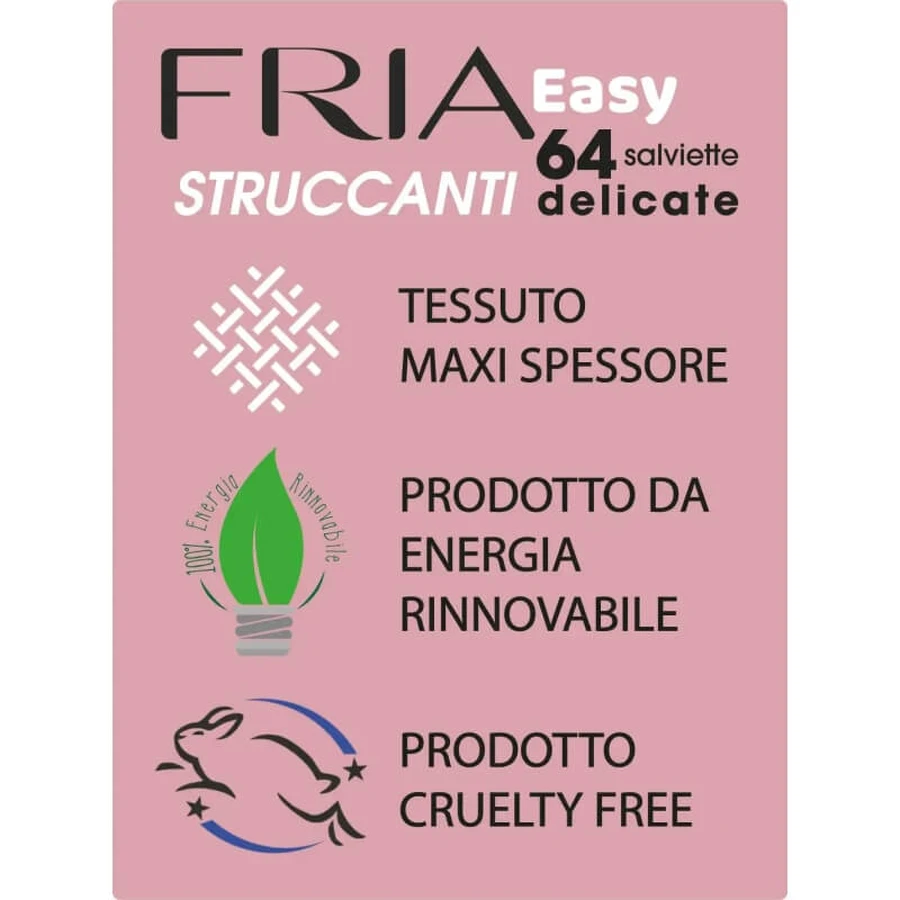 Fria Utility șervețele demachiante, pachet de 64 de șervețele