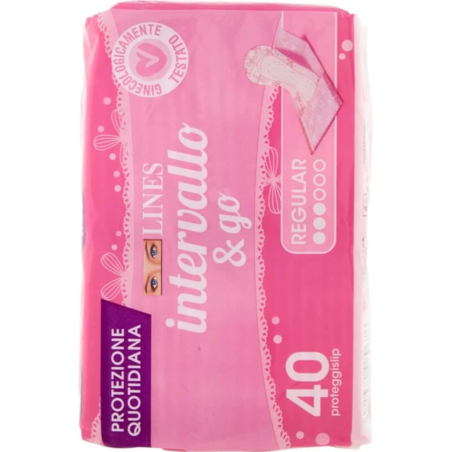 Lines intervallo &amp; go - 40 proteggislip ripiegati ipoallergenici