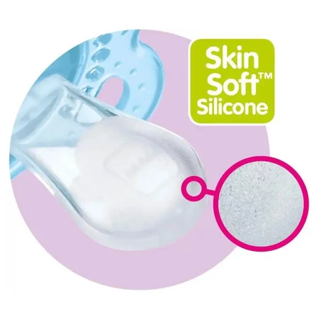 Mam Original - 2 suzete cu tetină din silicon pentru copii de la 6 luni în sus, cu modele feminine asortate