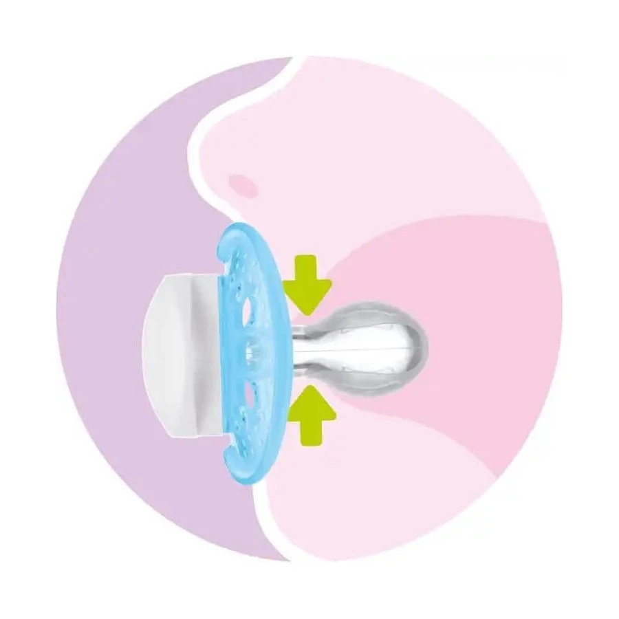 Mam Original - 2 suzete cu tetină din silicon pentru copii de la 6 luni în sus, cu modele feminine asortate
