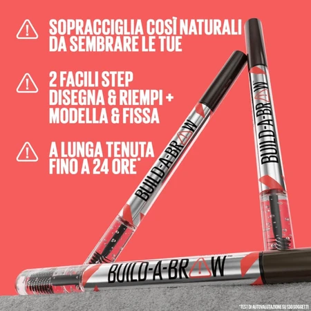 Maybelline Build a Brow – Kredka do brwi – nr 255 Soft Brown: ceny i cechy