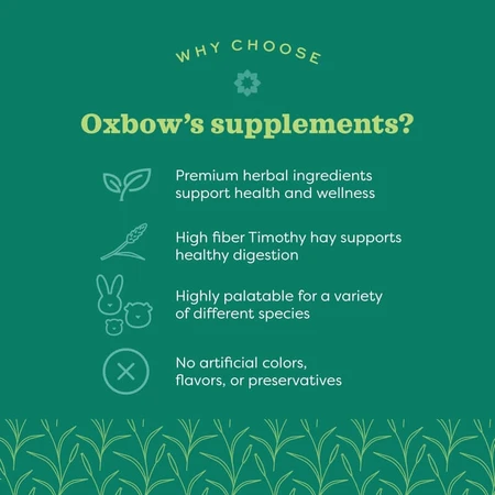 Oxbow Natural Science Skin &amp; Coat – supliment alimentar pentru animale mici erbivore, destinat îngrijirii pielii și blănii, 120 g