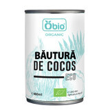 Bebida de coco ecológica sin gluten, 400 ml, Obio