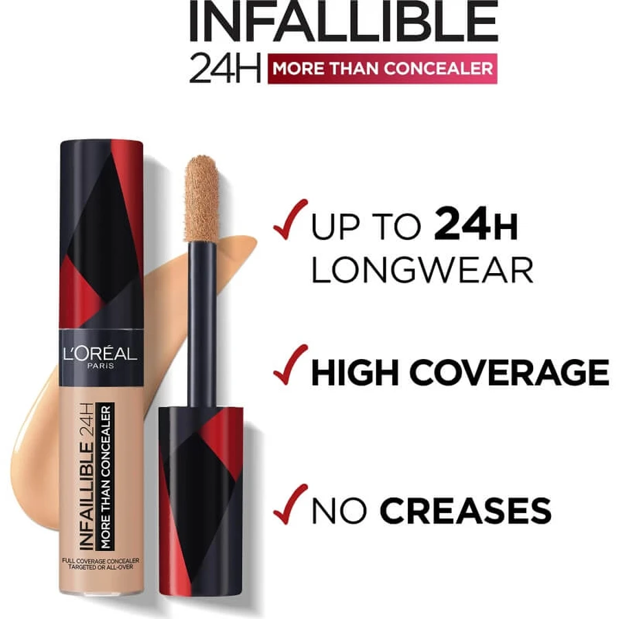 L’Oréal Paris Infaillible More Than Concealer – corector lichid nr. 326 Vanilla