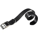 Ferplast Natural c15-35 – zgardă pentru câini din piele naturală neagră, circumferință 27-35 cm, lățime 15 mm