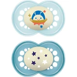 Mam Original 16m+ - 2 chupetes de silicona - azul
