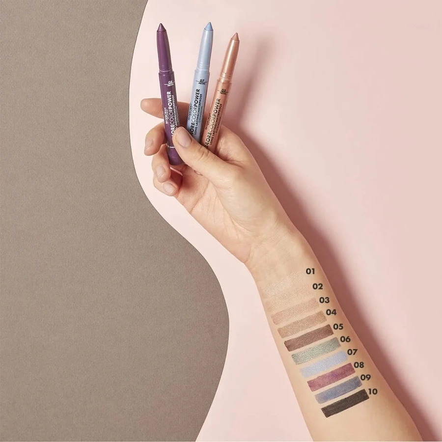 Cień do powiek Deborah 24-Hour Color Power – cień w sztyfcie nr 10, matowa czerń: ceny i cechy