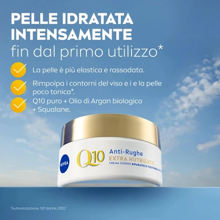 Nivea Q10 Extra Nutritiva Antirrasgas SPF 15 - Crema de día reparadora profunda 50 ml