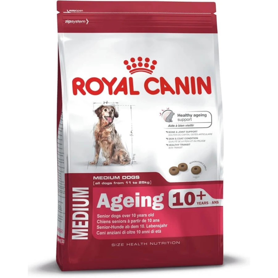 Royal Canin Medium Ageing 10+ Compleet voer voor oudere middelgrote honden, 15 kg