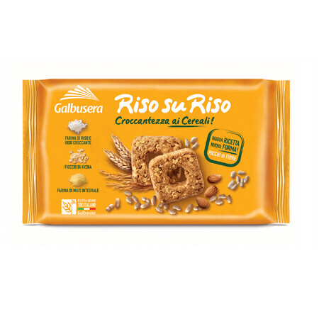 Biscuits aux céréales, au riz et aux amandes, 240 g, Galbusera