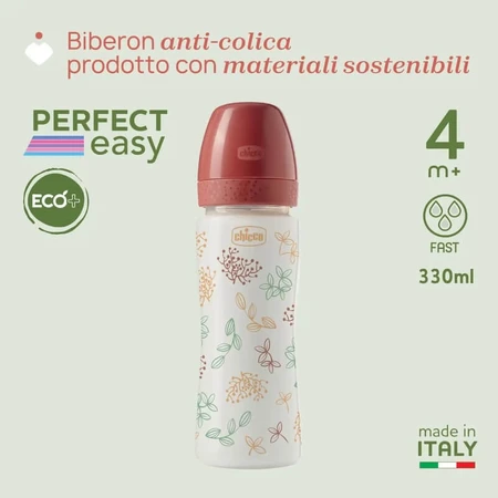 Chicco Perfect Easy Eco+ biberon de 330 ml – debit rapid