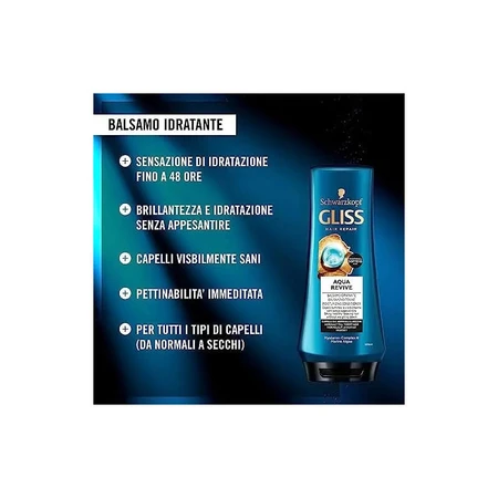 Testanera Gliss - Air Repair Aqua Revive - Acondicionador hidratante 200 ml