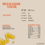 Schesir Wild Alaskan Fish Oil Omega-3 Plus - Fish Oil Supplement for Dogs and Cats, 250 ml
