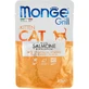 Monge Gatto – bucățele de somon la grătar, coapte la cuptor – hrană completă pentru pisoi, 85 g