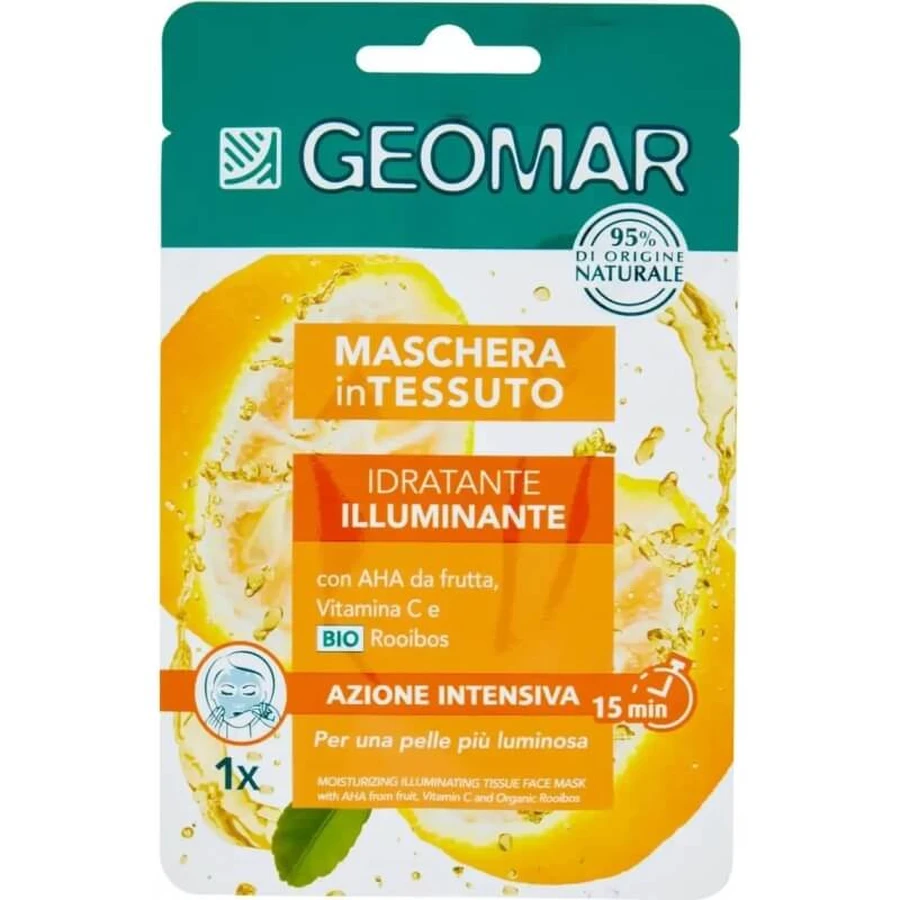 Geomar Mască hidratantă și iluminatoare din țesătură, 22 ml