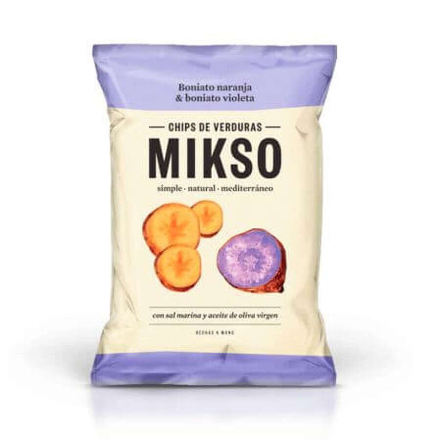 Boniato frito naranja y morado, 85 g, Mikso