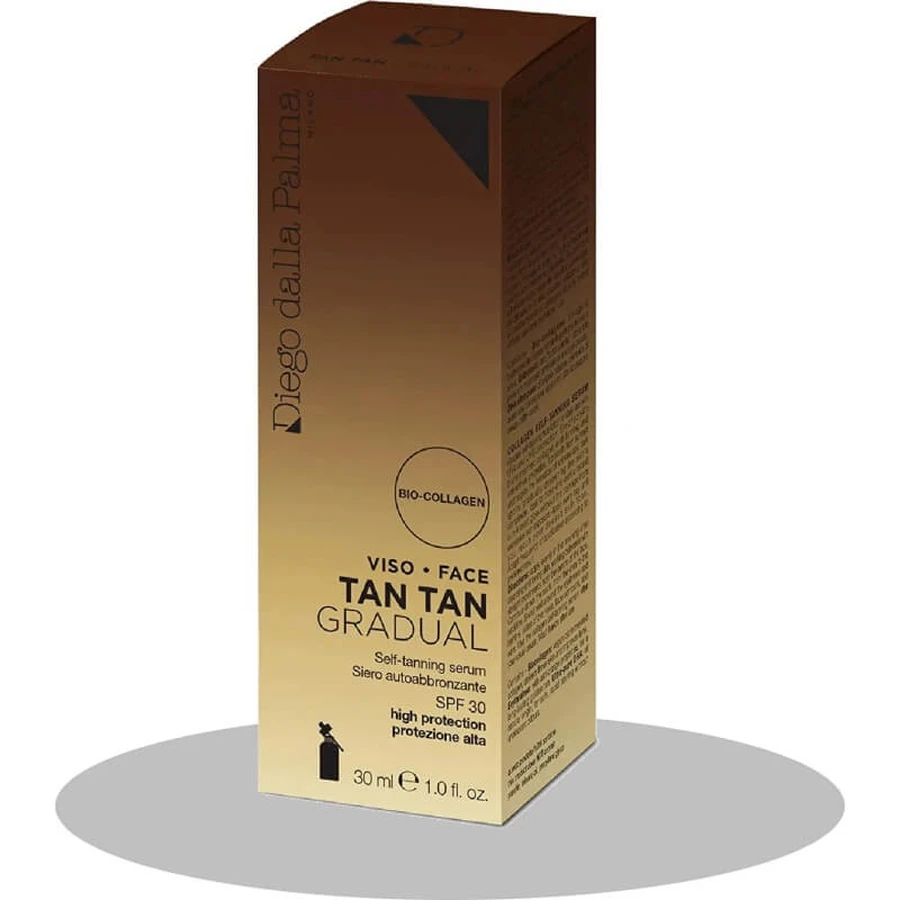 Diego dalla Palma Cremă de protecție solară pentru față SPF 30, ser autobronzant Tan Tan Gradual, protecție ridicată, 30 ml