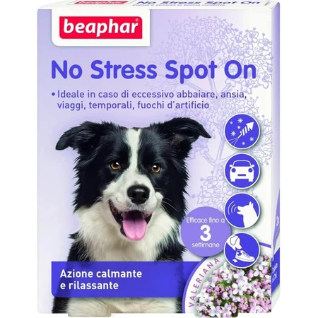 Beaphar No Stress Spot-On dla psów: uspokajająca formuła przeciwstresowa z walerianą, długotrwałe działanie, 3 pipety: ceny i cechy