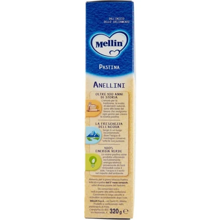Pasta Anellini para niños de Mellin, 320 g