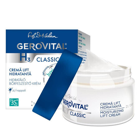 Gerovital H3 Classic Crema Hidratante Lifting de Día, 50 ml, Farmec