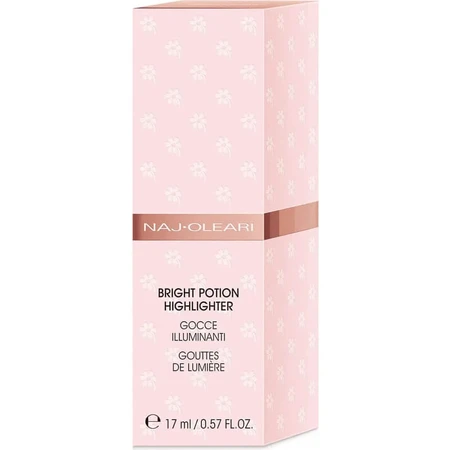 Naj Oleari Bright Potion Highlighter – picături iluminatoare pentru față – nr. 1 cuarț roz