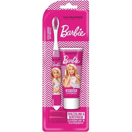 Barbie Set per la cura dentale - spazzolino + dentifricio