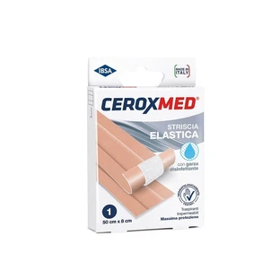 Ceroxmed – bandă elastică cu tifon dezinfectant, 50 cm x 8 cm