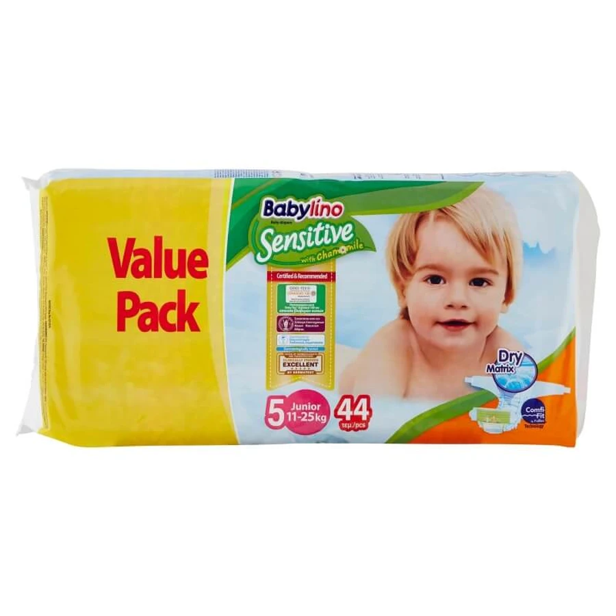 Babylino Sensitive - 44 luiers maat 5 (11–16 kg)