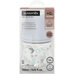 Suavinex Wonderland – biberon cu debit lent, 150 ml – Liberty albastru deschis